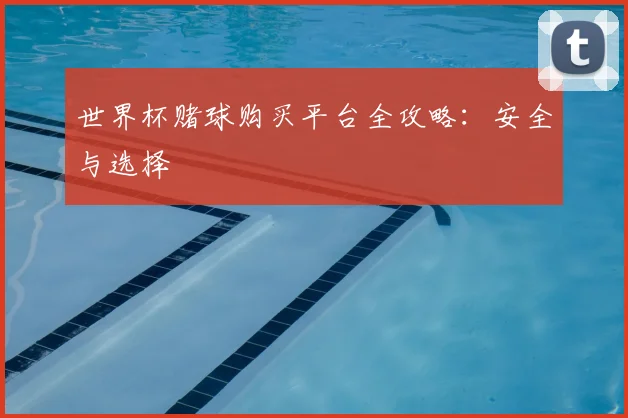 世界杯赌球购买平台全攻略：安全与选择